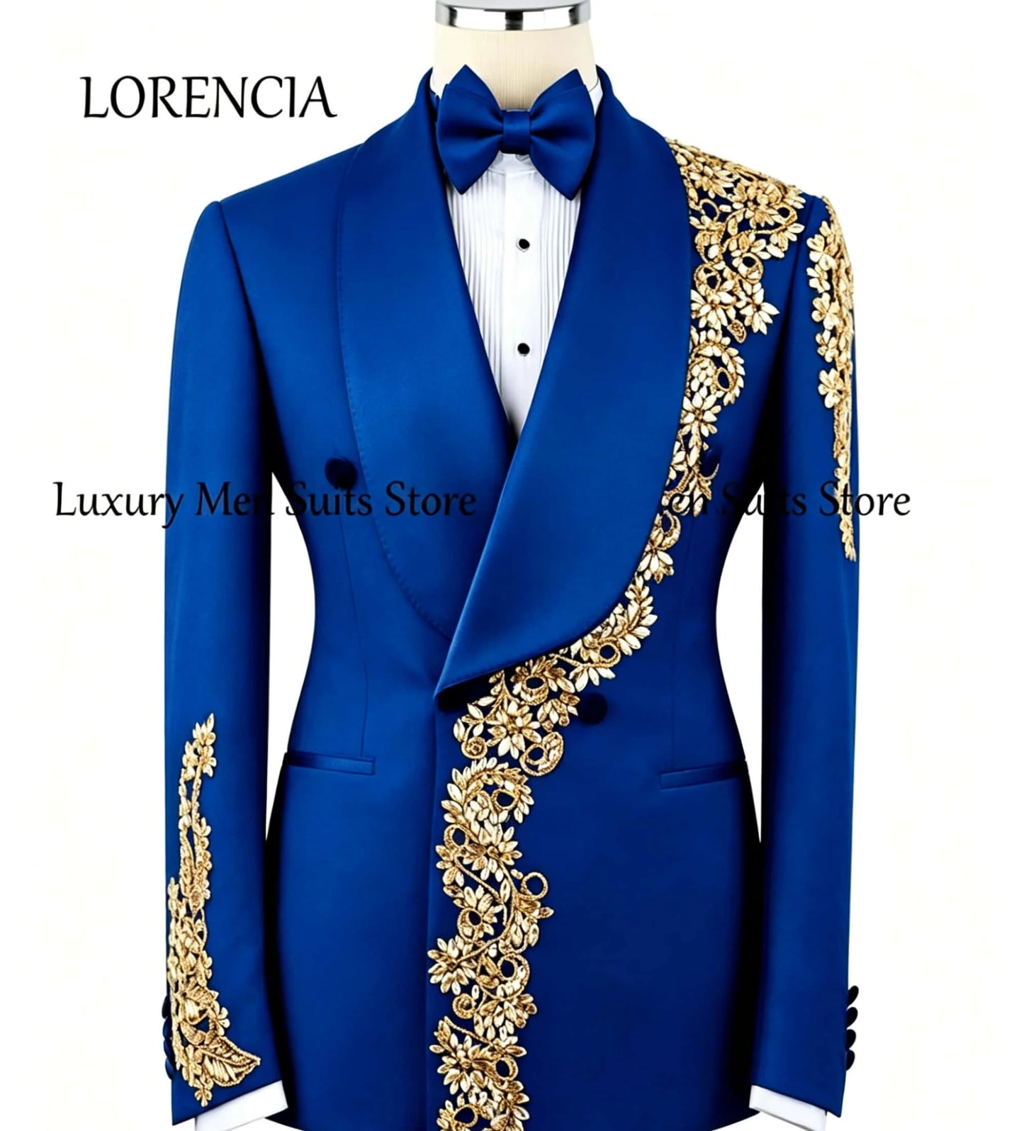 Exquisite Crystal Men's Suits 2 Pieces Rhinestone Groom Tuxedos Set Evening Party Outfits Customized Blazer Pants fatos de homem