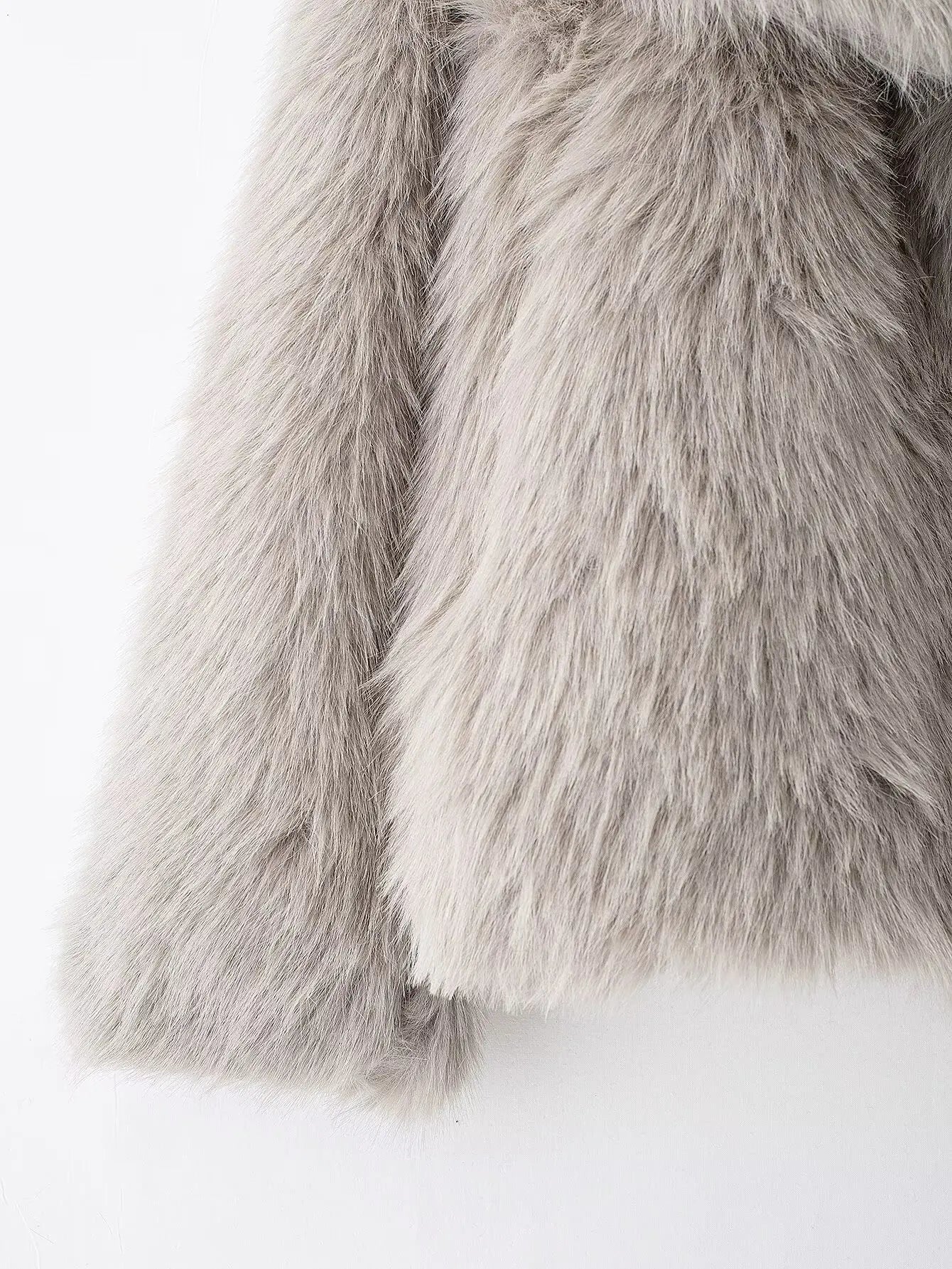 HH 2025 Winter Coats For Women New Artificial Fur Effect Loose Cropped Coat Female Versatile Streetwear Women's Cardigan