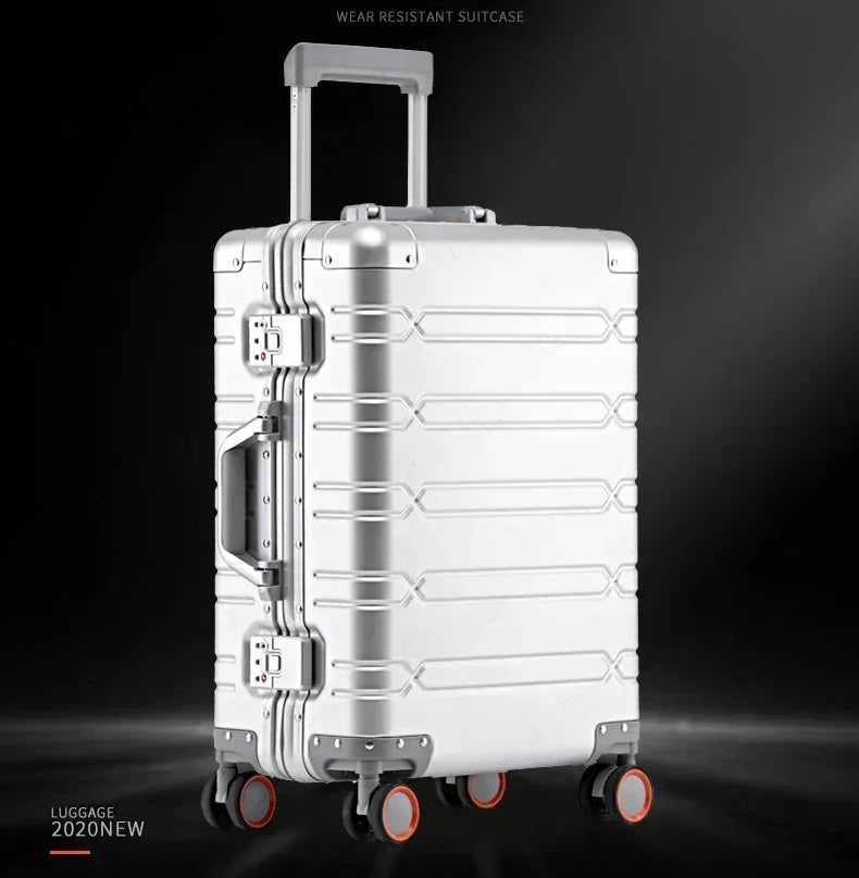 A Luxurious 29-inch Aluminum-magnesium Alloy Suitcase/bag, Perfect for Students, with Ample Space. Ships From The EU.