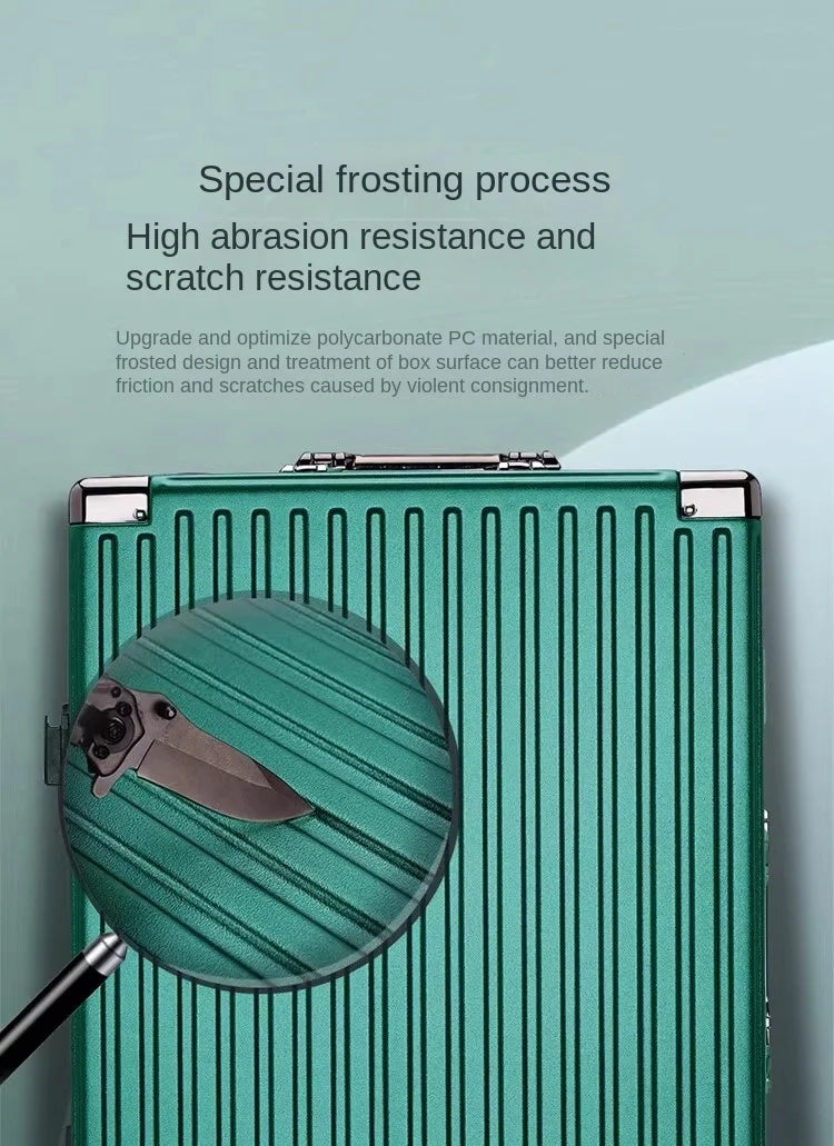 Aluminium Frame Suitcase Large-capacity Trolley Case Strong and Durable Password Cabin Bag Thickened PC suitcase 20/22/24/26/28
