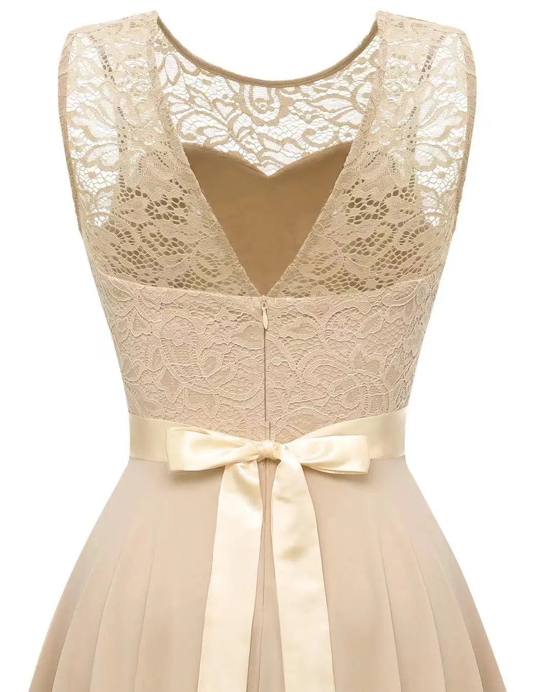 Sexy Lace Trim Chiffon Midi Dress Women's Party Dress Evening Dress Formal Dress Flared Hem Wedding Guest Dress Flowy A-line