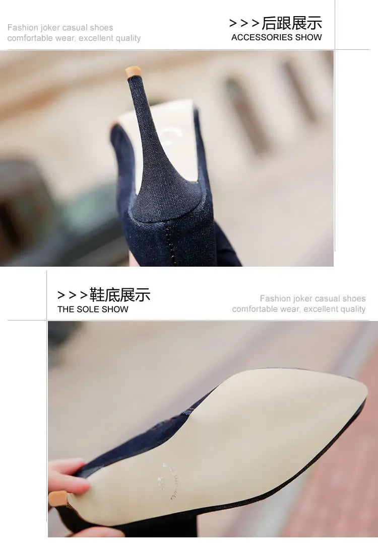 Summer Autumn Thigh High Boots Women Fashion Peep Toe Over The Knee Boots Blue Denim Jeans Zipper Long Boots Shoes Ladies