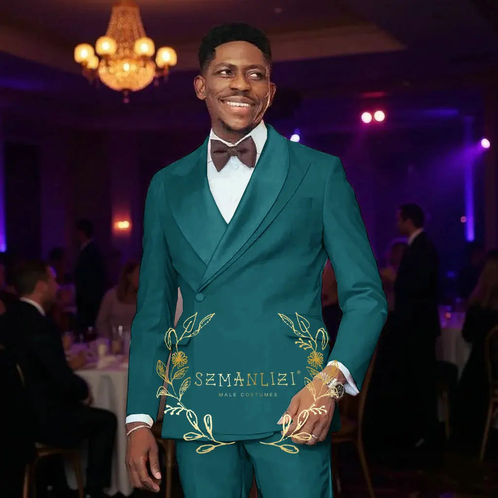 Beige Men's Wedding Suits Unique Collar Male Formal Groom Tuxedo Slim Fit Suit Outfits Elegant 2 Pieces Custom Made Male Suit