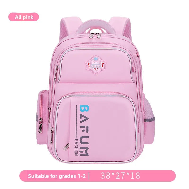 2025 New Design Large Capacity Ergonomic Teen School Backpack Waterproof Lightweight Spine Protection for Grades 1-3-6 Students