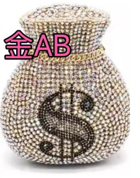 Fashion wallet brocade bagCrystal Bags Purse Purple Designer Women Party Clutches Mini Clutch Bags Drop Wedding Bridal Handbags