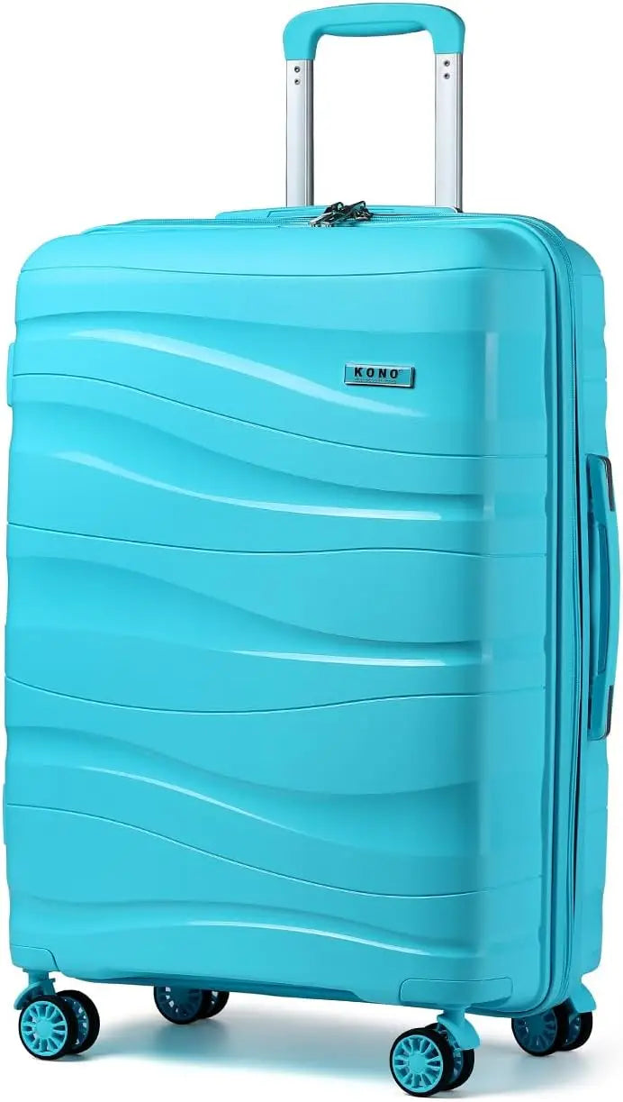 KONO Suitcase Lightweight Hard Case Trolley suitcase with TSA Lock Polypropylene (M/L/XL) (2/3/4 Pcs set)