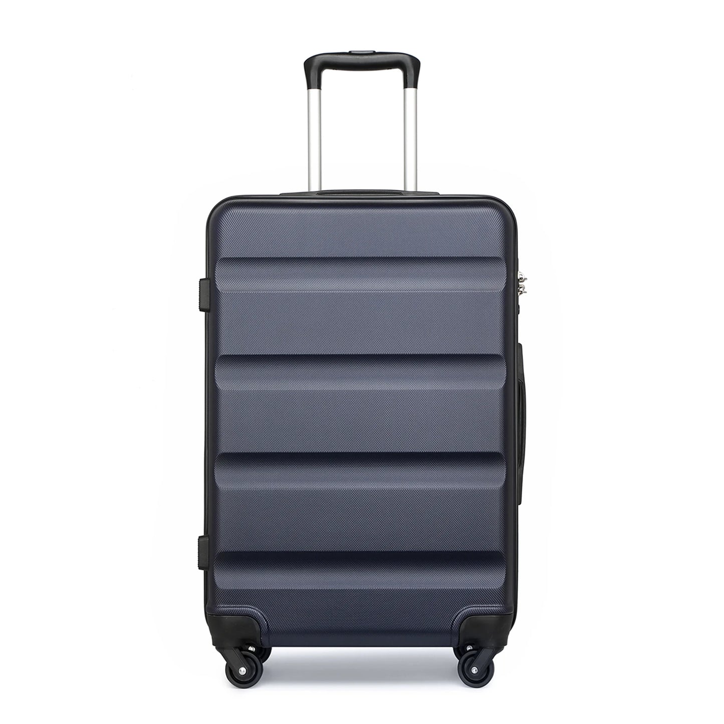 KONO Hardshell Case with 4 spinner wheels and number combination lock, light suitcase, hand luggage, 55/66/75 cm