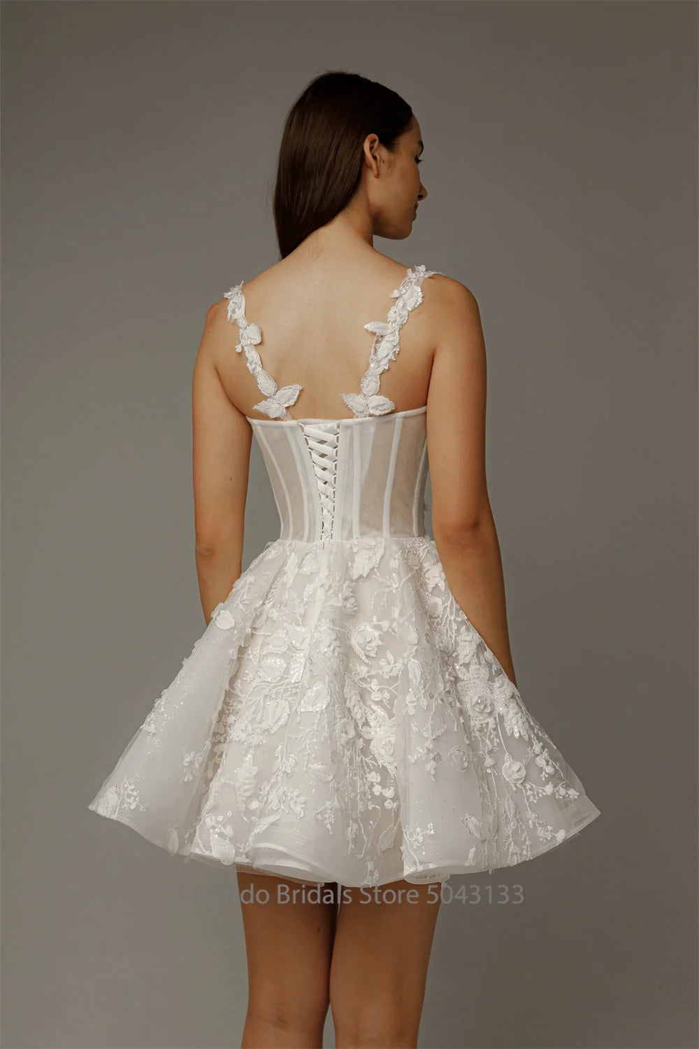 Customized Detachable Spaghetti Straps Wedding Dress 2 in 1 Lace Skirt Satin Ball Gown for Bride casamento Dress