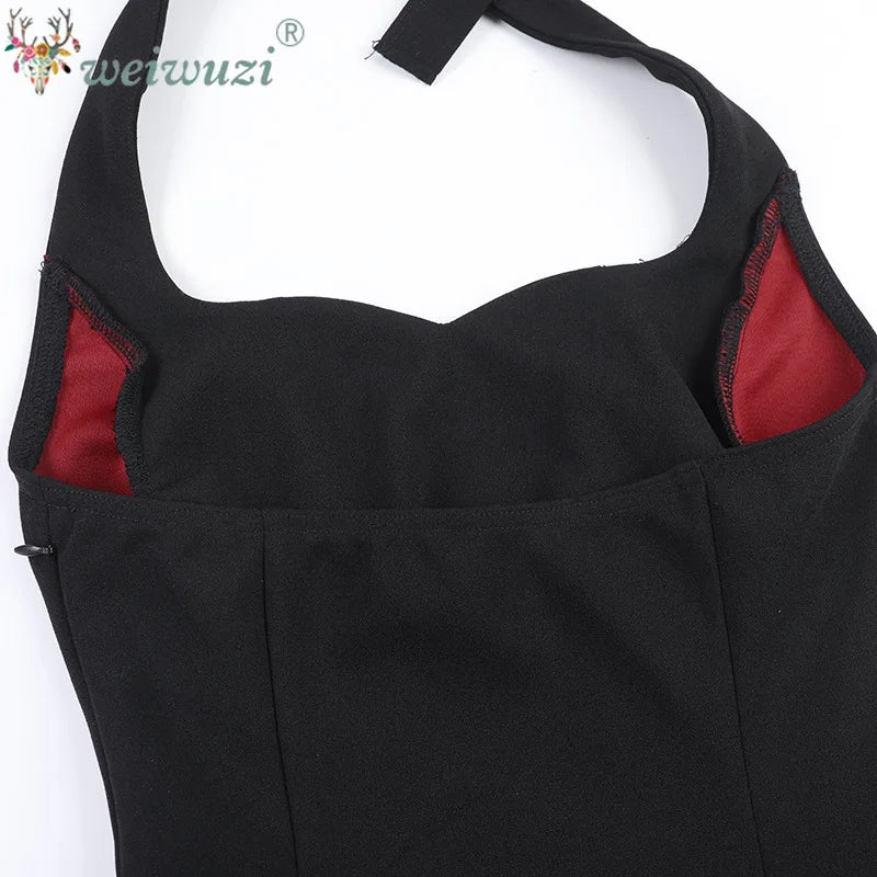 Halloween Costume Vampire Cosplay Costume Women Around The Neck Irregular High‑Low Hem Dress for Ghost Bride Cosplay Clothes