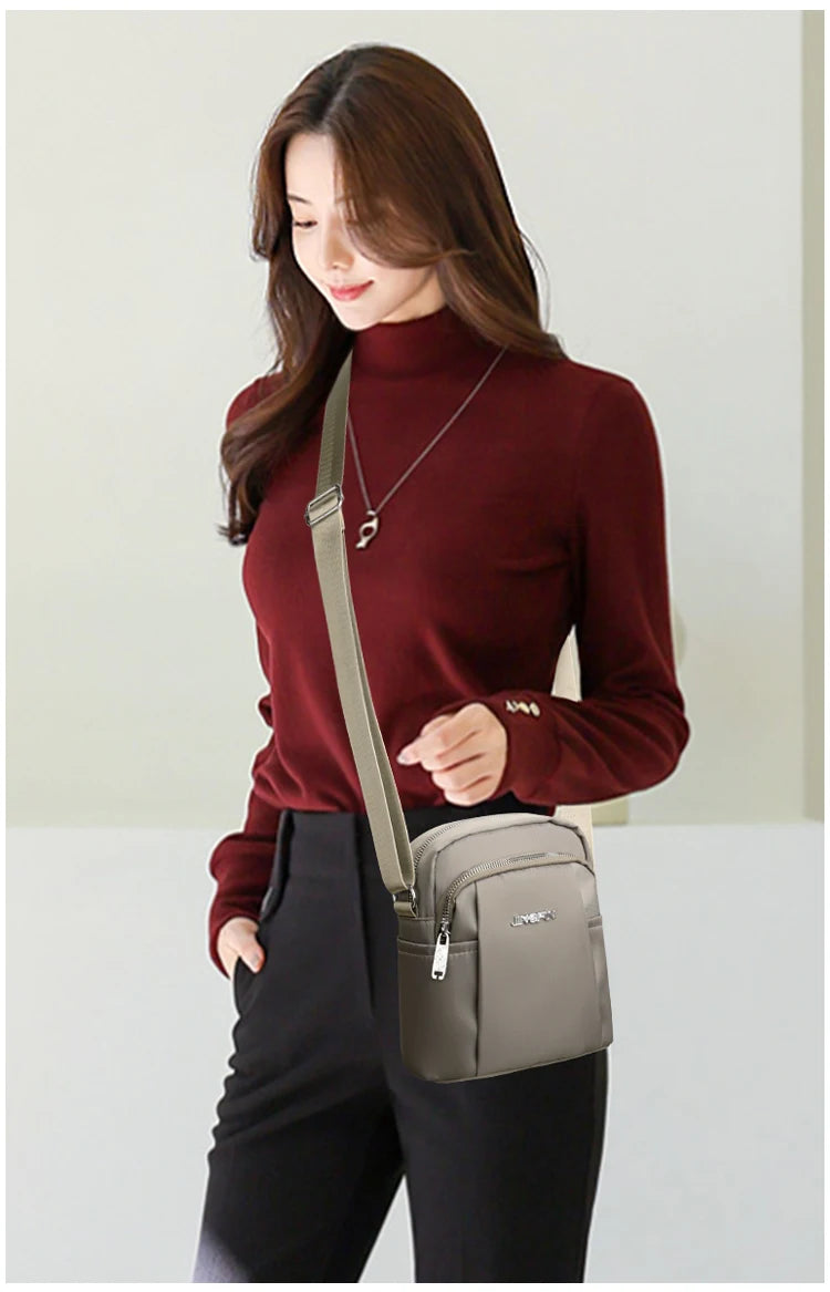 Women's Waterproof Shoulder Bag - Fashion Crossbody with Organizer Pockets for Phone, Keys & Essentials