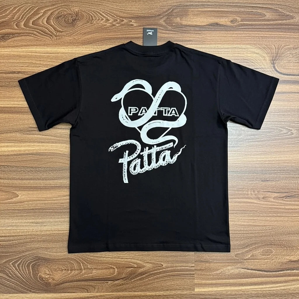 New Arrival Patta Tshirt American Street Style with Palm Tree Star Print Man Short Sleeve Tops