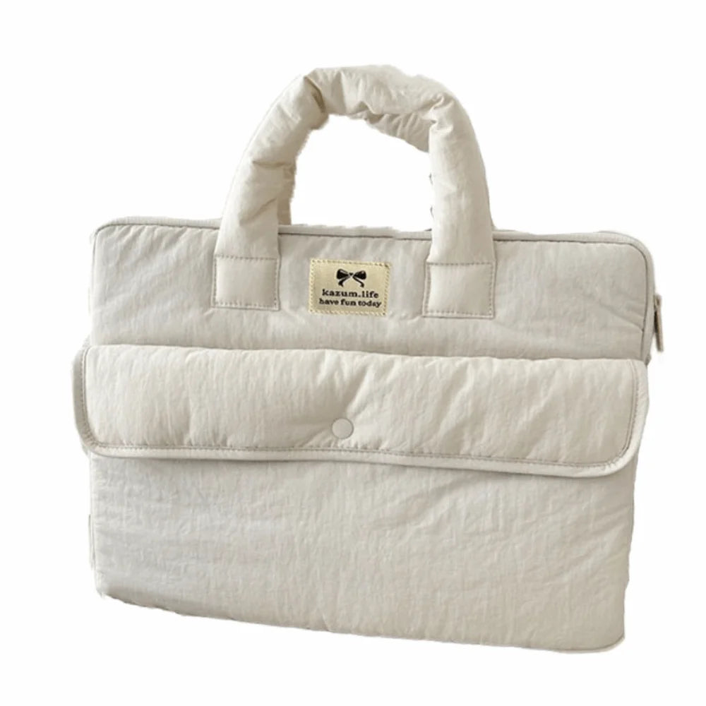 Fashion 15.6inch Portable Laptop Bags Bow with Handle Laptop Case Lightweight Cute Notebook Sleeve Women's Bag