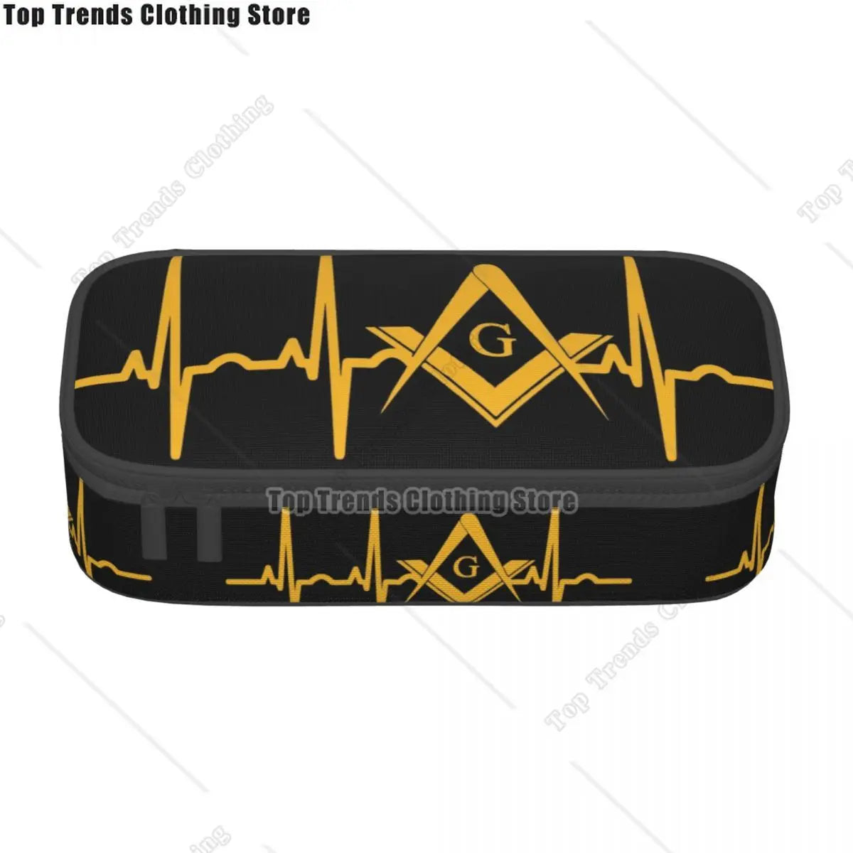 Kawaii Masons Masonic Freemason Pencil Cases for Girl Boy Big Capacity Mason Freemasonry Pencil Pouch Stationery