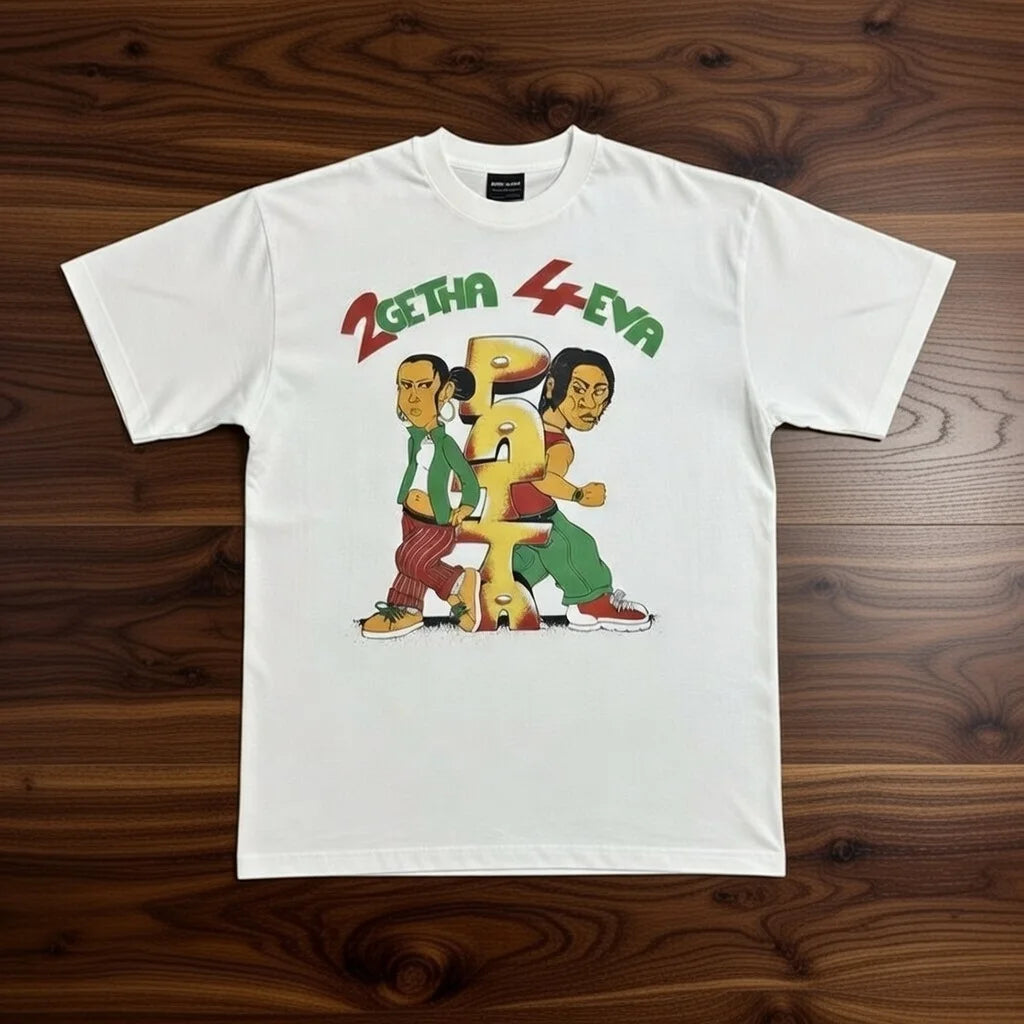 New Arrival Patta Tshirt American Street Style with Palm Tree Star Print Man Short Sleeve Tops