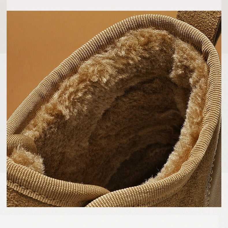 Mens Winter Snow Boots High Top Warm Comfortable Slip Resistant Shoes for Cold Weather