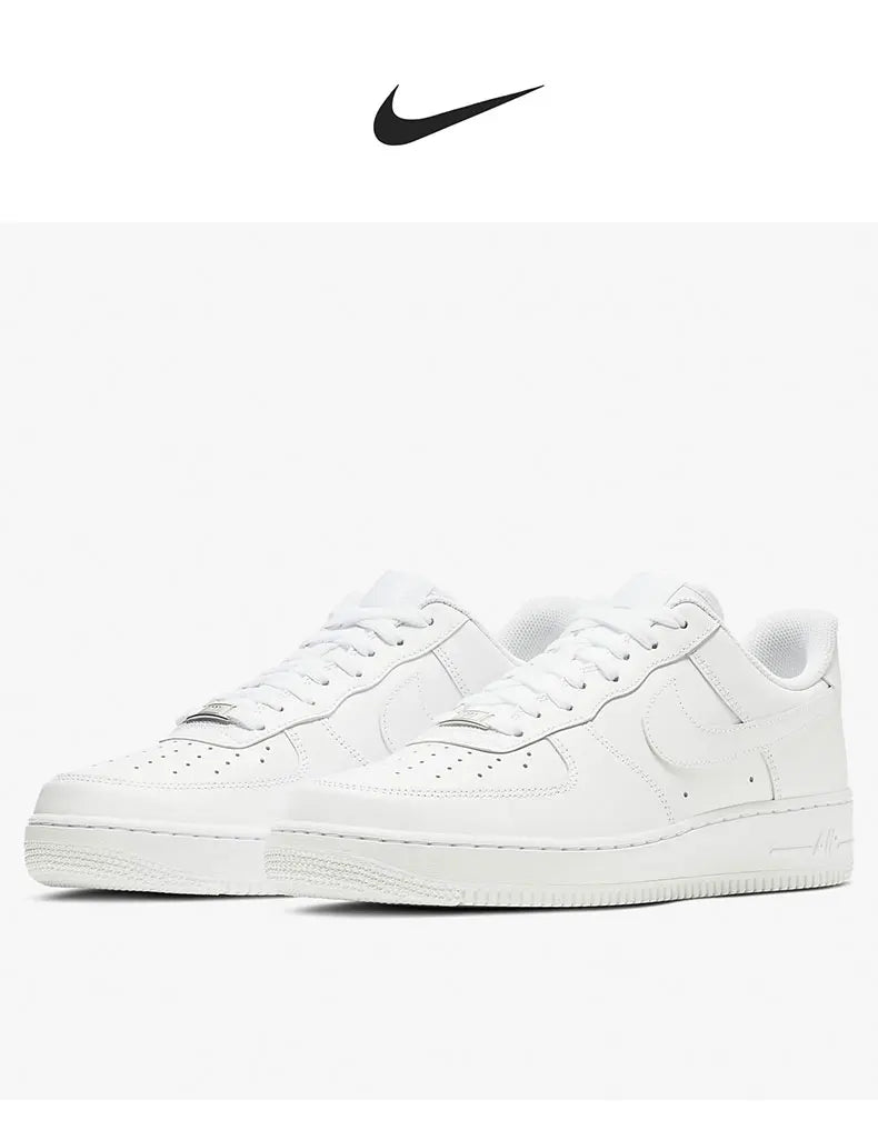 Nike Official Authentic AIR FORCE 1 Men's Casual Wear resistant Fashion Board Shoes CW2288-111