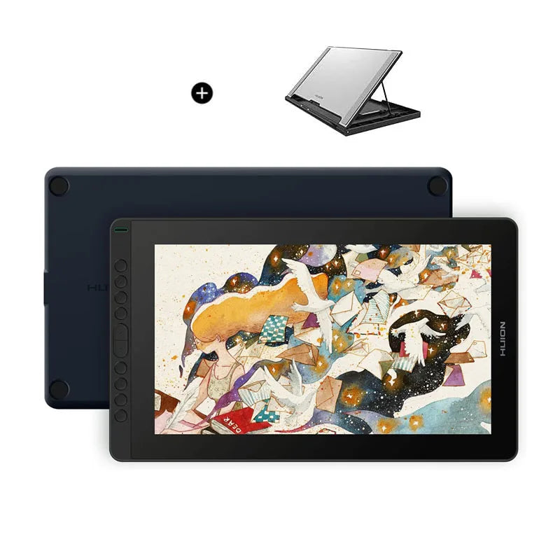 HUION New Arrival Kamvas 16(2021) Graphics Drawing Monitor Battery-free Digital Pen Tablet For Win/MAC And Android 120%s RGB