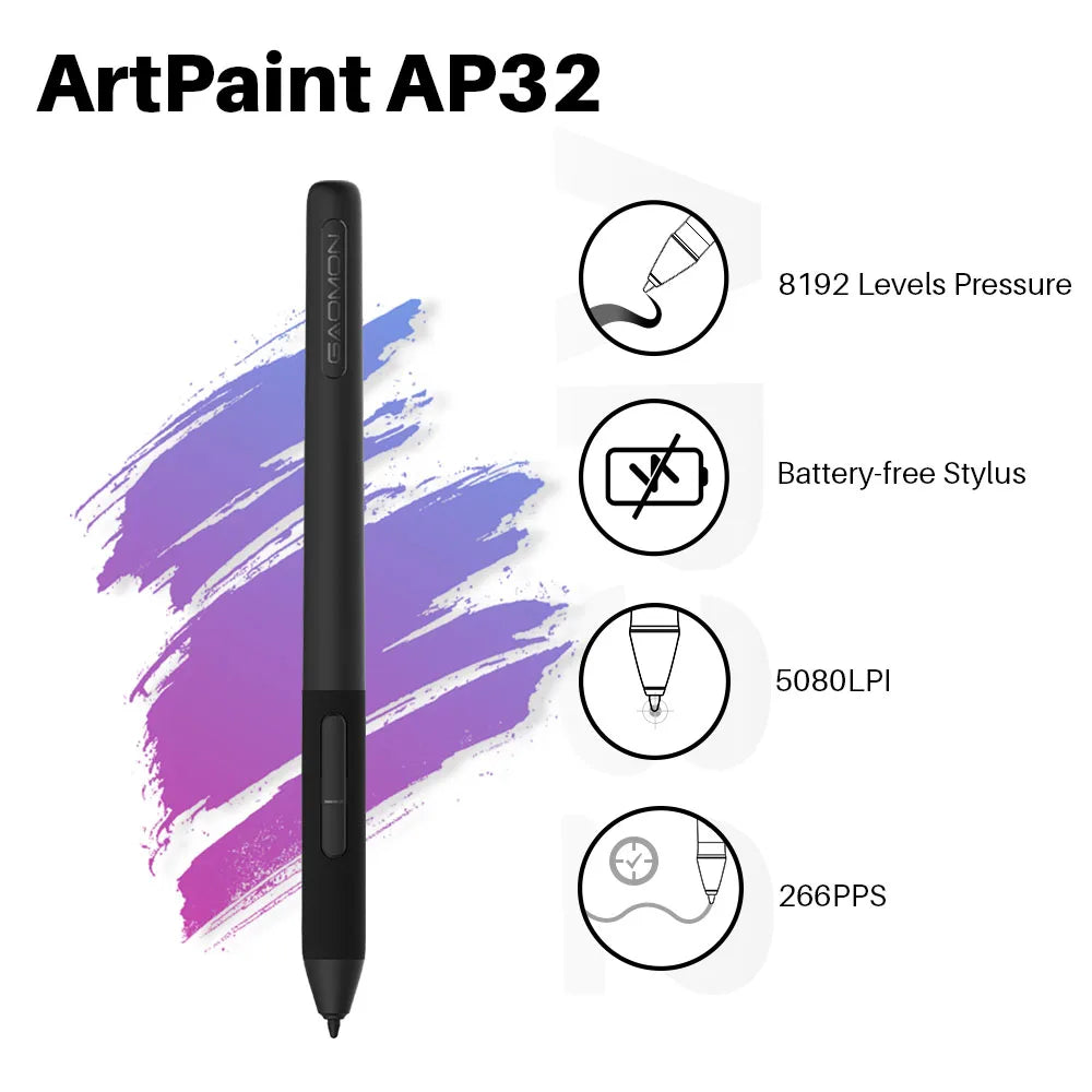 Gaomon S620 Digital Tablet 6.5x4 Inch Portable Thin Graphics Tablets for Drawing Playing OSU, Easy Android Phone Connection
