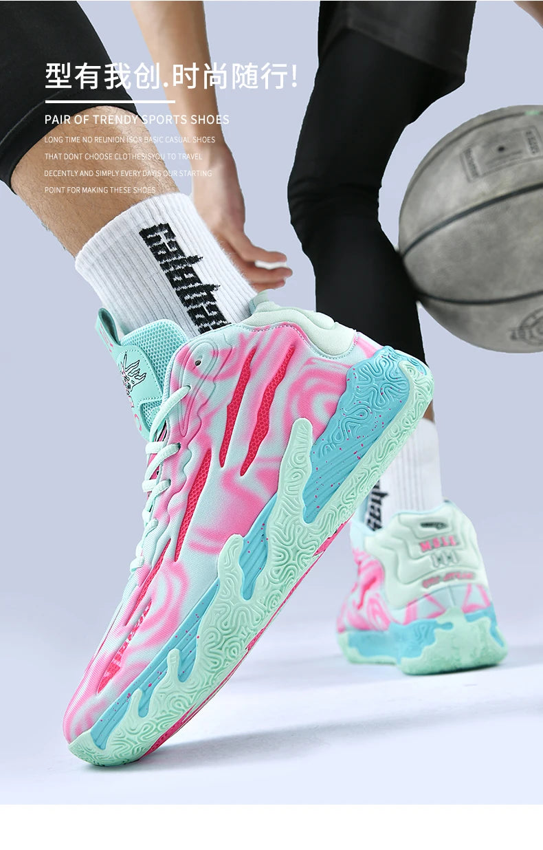 Three Ball Three Generation Lamelo Ball MB.01 Basketball Shoes Men's Actual Combat Cushioned Low-Top Sneakers Cushioned Rebound