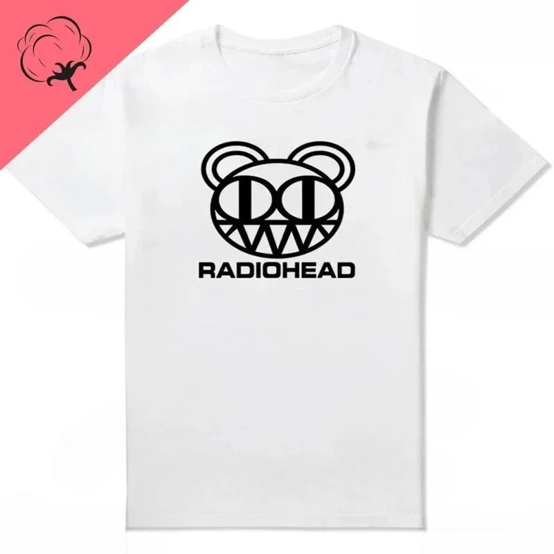 Radiohead T Shirt Men Vintage Classic Tees North America Tour Rock Boy women's tshirt Camisetas Hombre Hip Hop Street casual Top