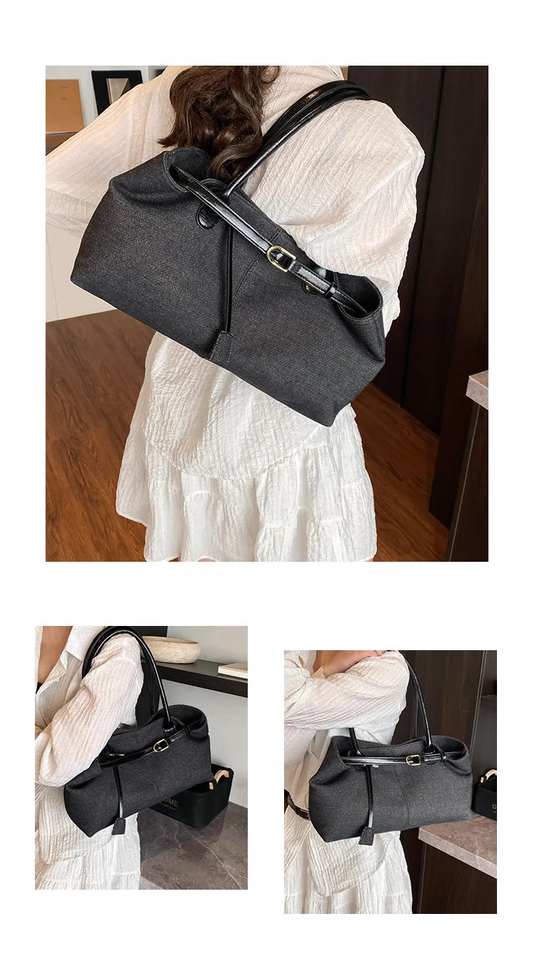 2026 High Quality Fashionable Versatile Commuting Handbag Simple Casual Large Capacity Single Armpit Shoulder Bag for Women