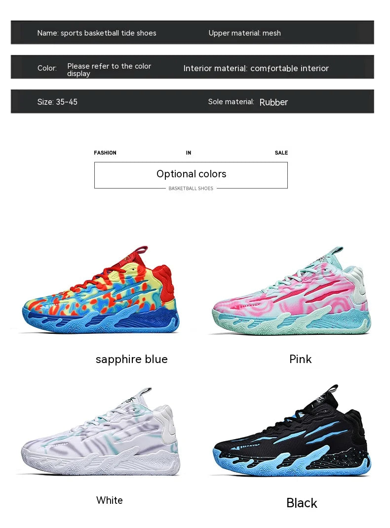 Three Ball Three Generation Lamelo Ball MB.01 Basketball Shoes Men's Actual Combat Cushioned Low-Top Sneakers Cushioned Rebound