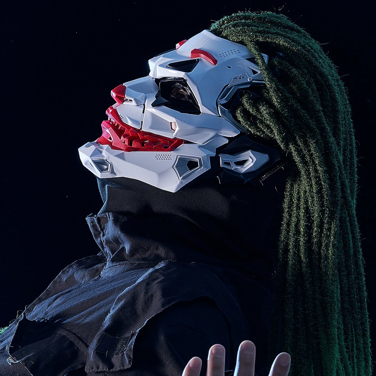Cyberpunk Masks Clown Braids 2d Cosplay Resin Custom Products Halloween Anime Role-Playing Props And Gifts Toys