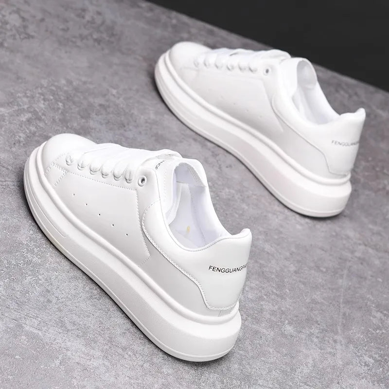 Classic white casual men's and women's shoes non-slip lightweight tennis walking shoes men's outdoor running shoes