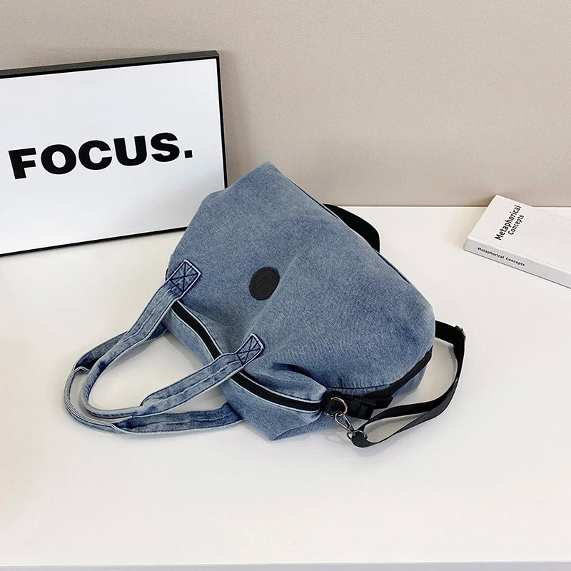 Fashion Big Denim Handbag Women Bag Lady Shoulder Messenger Bags Jeans Luxury Female Large Capacity Travel Tote bags