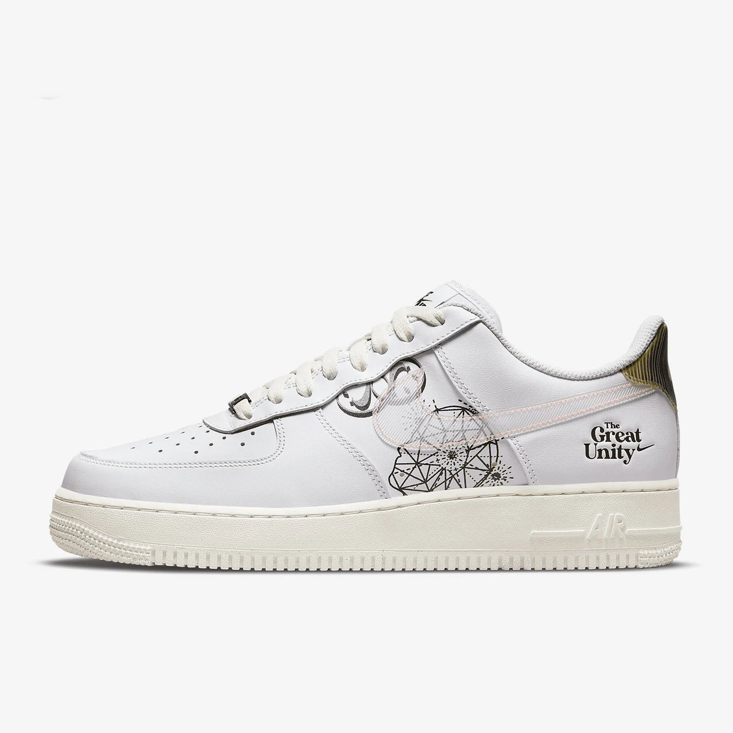 Nike genuine AIR FORCE 1 low cut men's sports and leisure board shoes DM5447-111