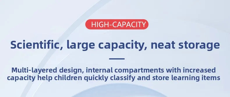 2025 New Design Large Capacity Ergonomic Teen School Backpack Waterproof Lightweight Spine Protection for Grades 1-3-6 Students