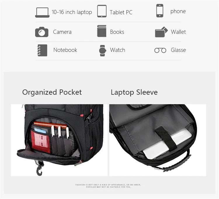 2026 Swiss-Multifunctional bags Durable 17 Inch Laptop Backpack, Travel Bag,College Bookbag,USB Charging Port,Water Resistant