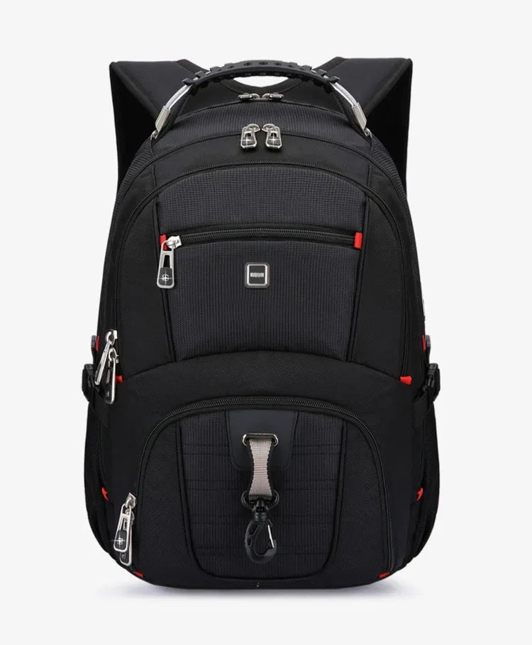 2026 Swiss-Multifunctional bags Durable 17 Inch Laptop Backpack, Travel Bag,College Bookbag,USB Charging Port,Water Resistant