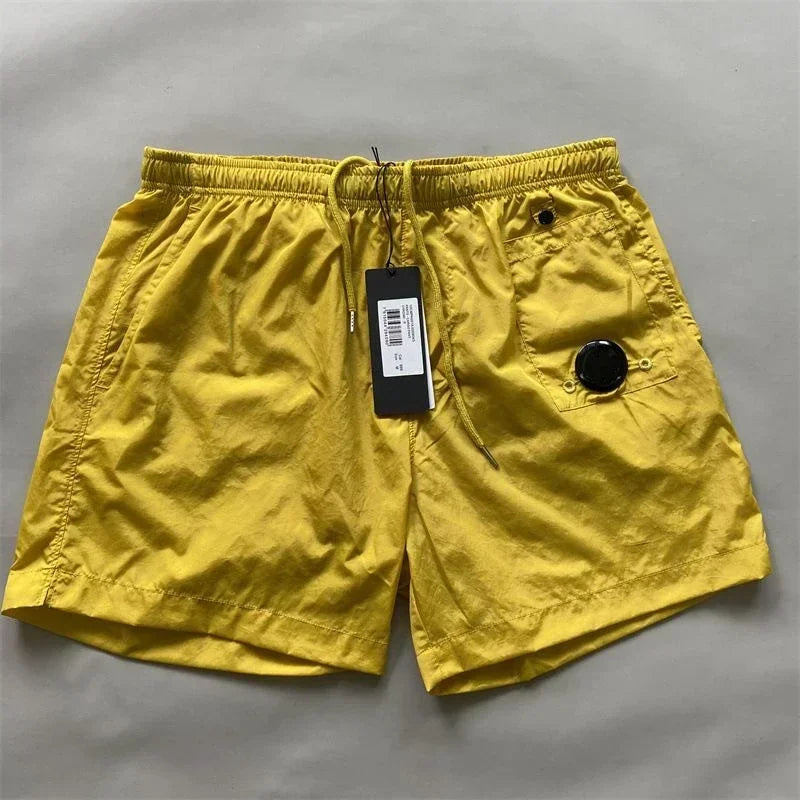 Top quality luxury knee-length  summer youth leisure sports nylon shorts loose men's beach 5-point pants