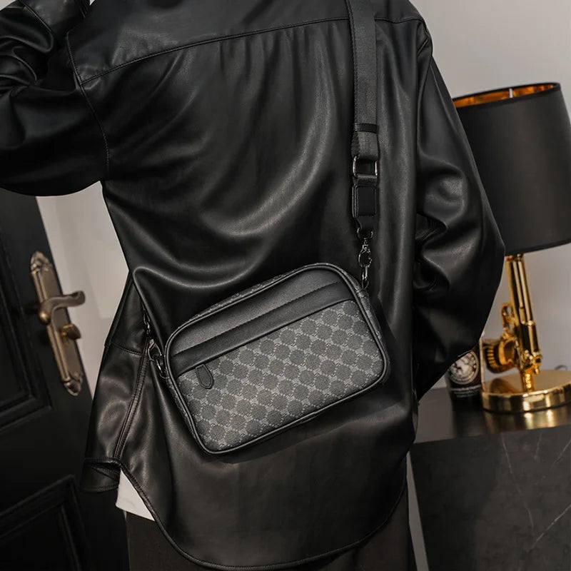 Luxury Business Handbags Men Briefcase Fashion Print Handbag Men Crossbody Messenger Bag Laptop Bag Male Top-Handle Bags Totes