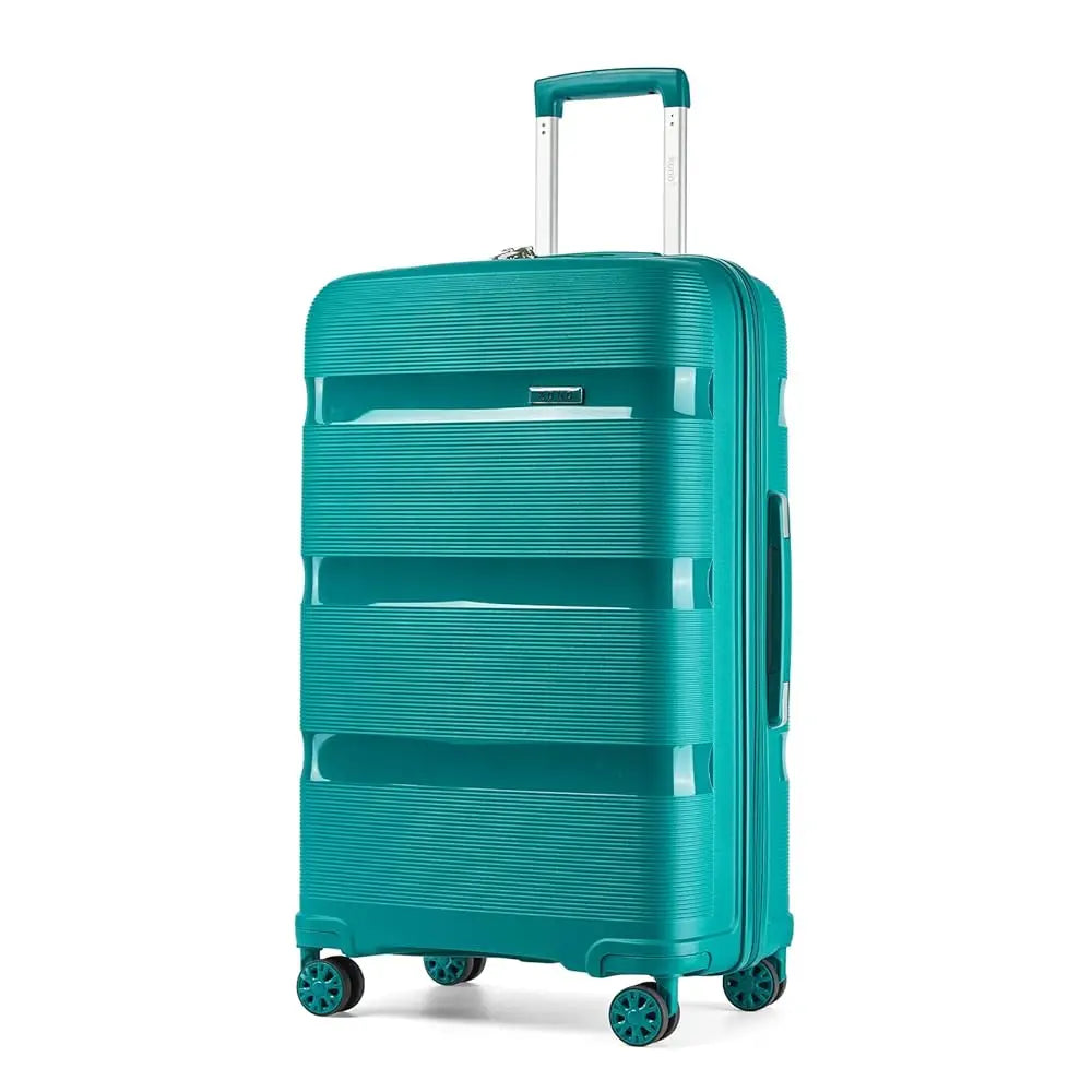 KONO Hardshell Suitcase, Lightweight Polypropylene Luggage with 4 Spinner Wheels & TSA Lock, 19/24/28 Inch Multiple Size Optional Large Capacity Travel Case