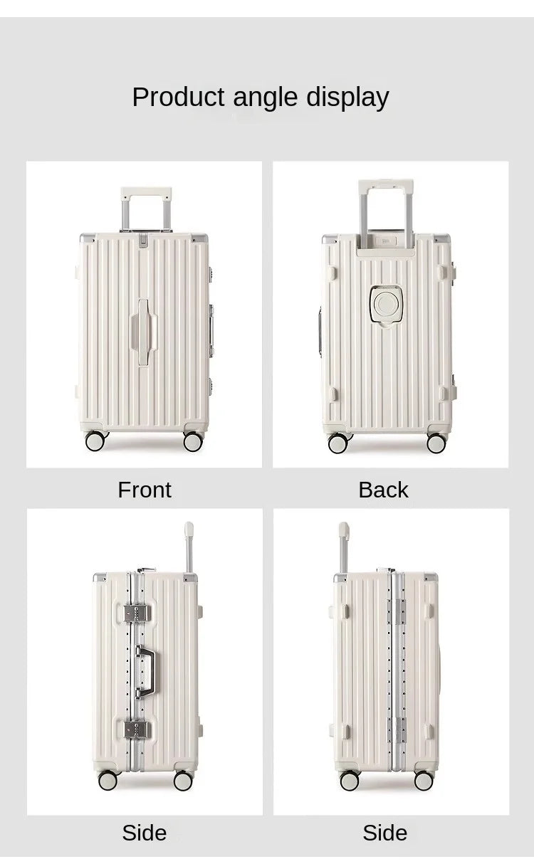 Large Capacity Suitcase 30-inch Sturdy and Durable ABS+PC Rolling Luggage Aluminum Frame Cabin Trolley Case 20 inch Boarding Box