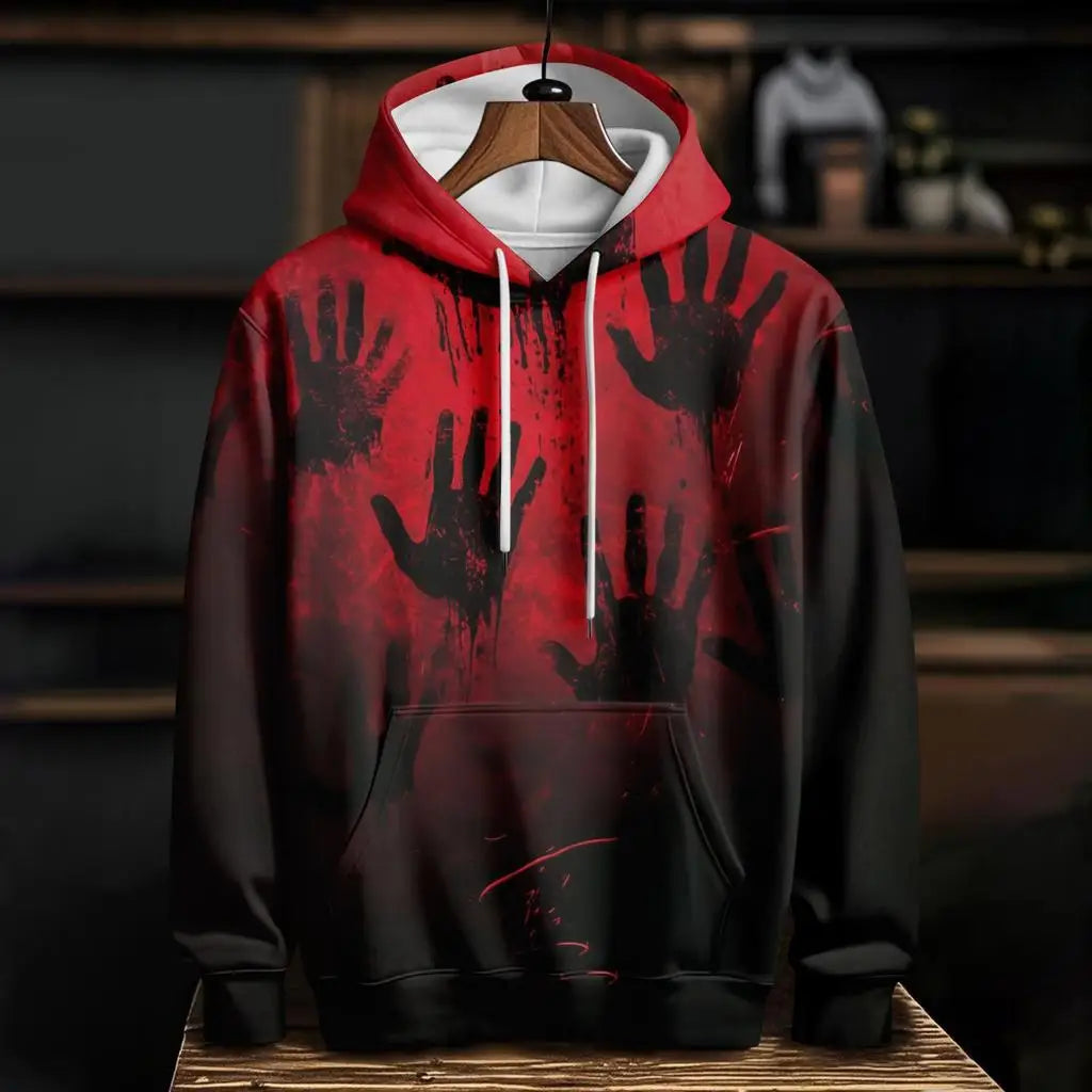 Halloween Horror Blood 3D Print Hoodies Men's Women Casual Hooded Sweatshirt Harajuku Pullover Tracksuit Unisex Coat Clothing