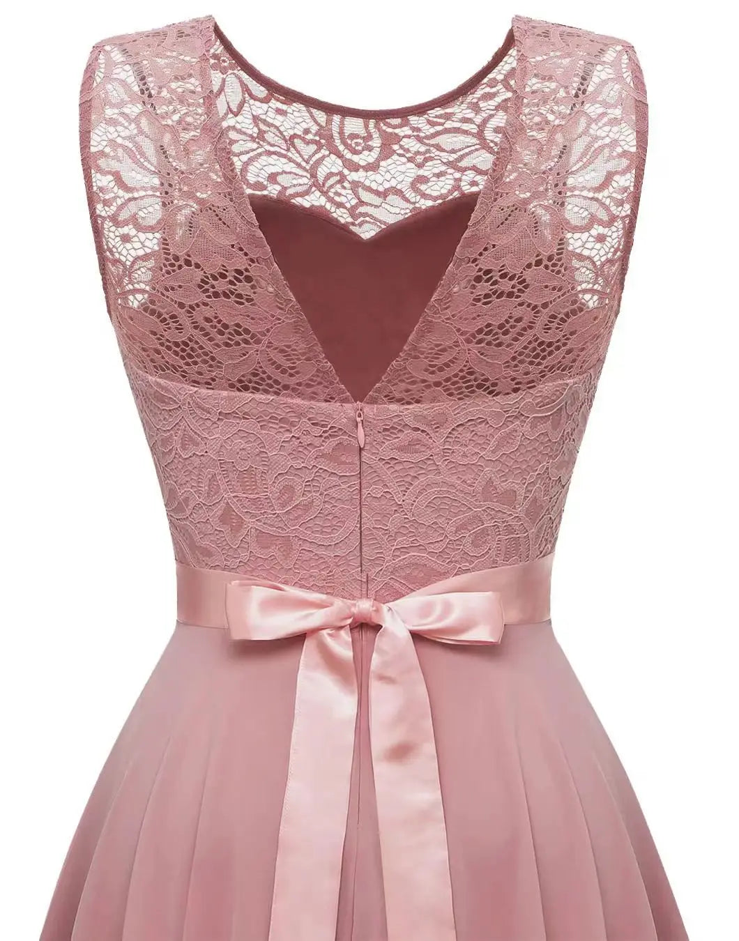 Sexy Lace Trim Chiffon Midi Dress Women's Party Dress Evening Dress Formal Dress Flared Hem Wedding Guest Dress Flowy A-line