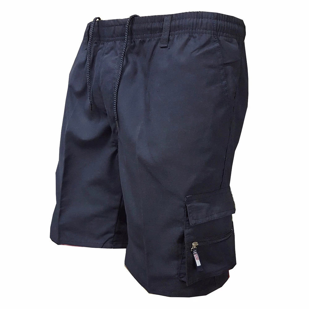 Men's Camouflage Cargo Shorts Casual Loose Work Tooling Shorts Summer Male's Outdoor Knee Length Short Pants