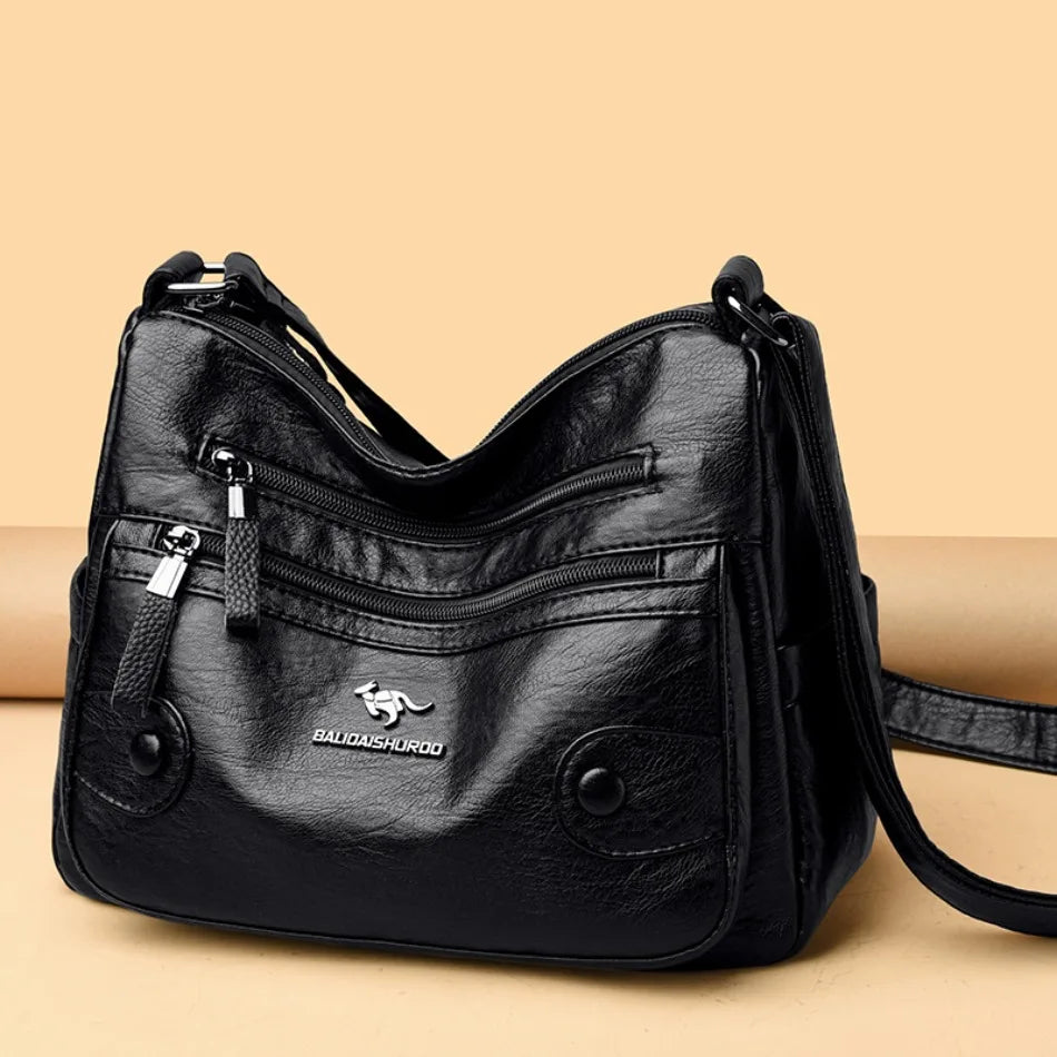 Luxury Messenger Bag Women Bags Designer Top Quality Soft Pu Leather Shoulder Crossbody Bags for Women Ladies Purses Handbags
