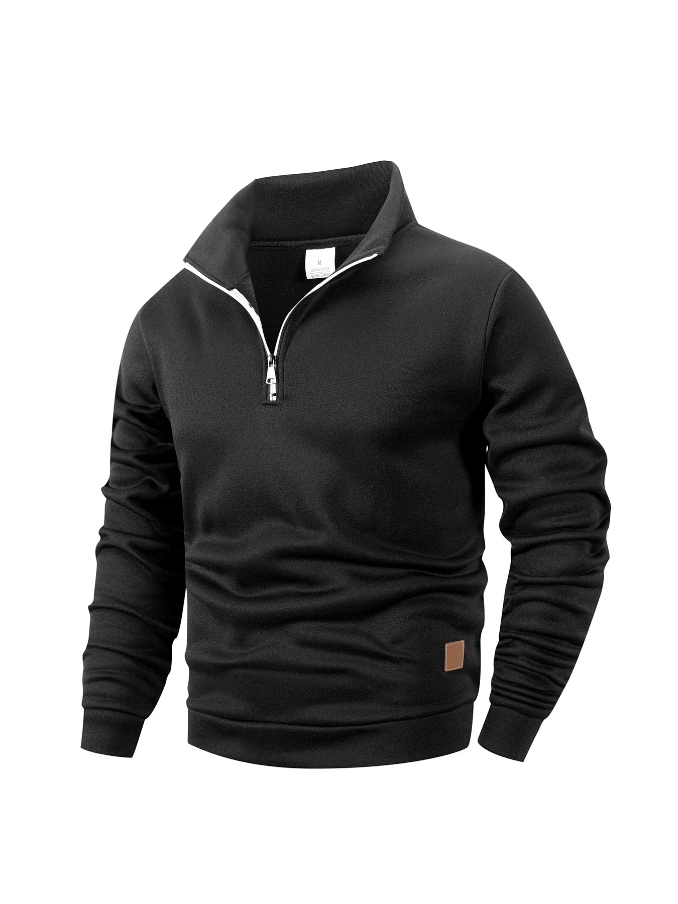 Men's Fleece Warm Hoodies Autumn Winter Fleece Long Sleeve Sweatshirts Men Clothing Fashion Color Pullover Slim Fit Hoodie Coat