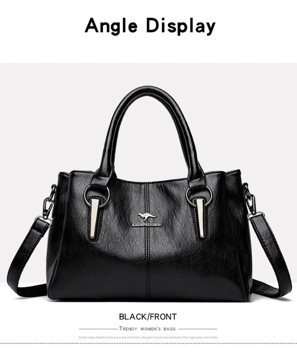High-quality Soft Leather Luxury Handbags Women Bags Designer High-capacity Ladies Crossbody Hand Bags for Women 2024 Sac A Main