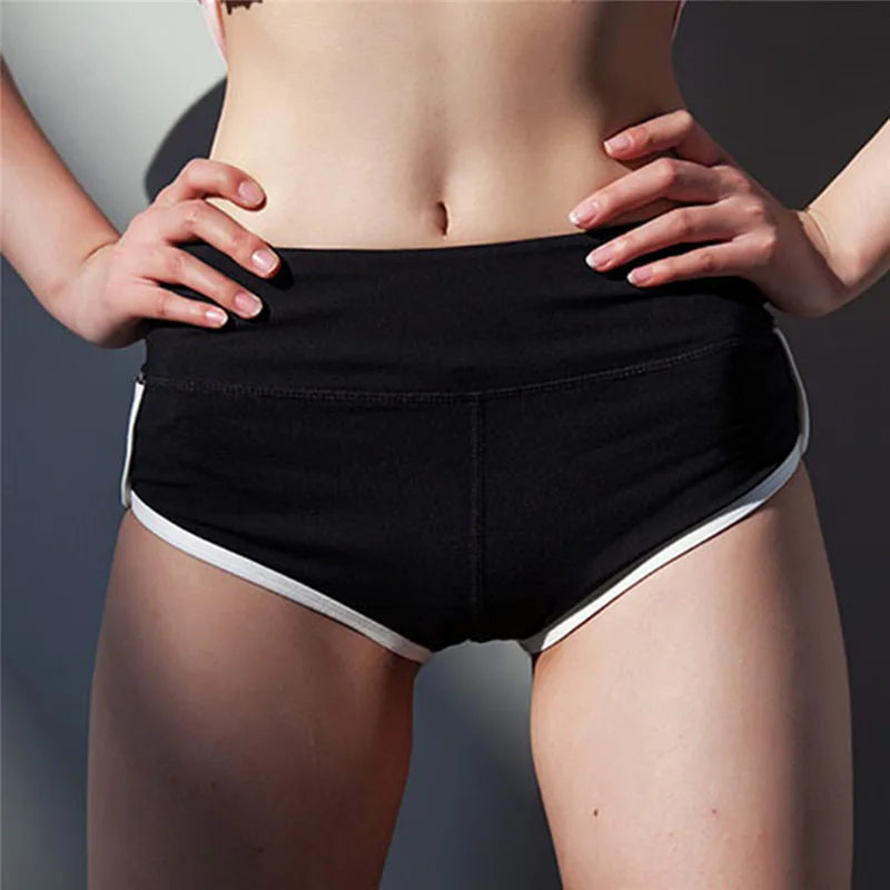 Sport Shorts Summer Women High Waist Elasticated Seamless Fitness Leggings Push Up Gym Training Gym Tights Pocket Shorts