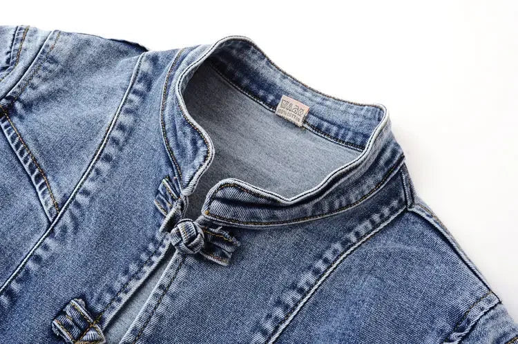 Women 2026 Spring Embroidered  Denim Jacket New Short Jackets Cardigan  Cowboy Coat Basic Jacket  Female Plus Size 3XL