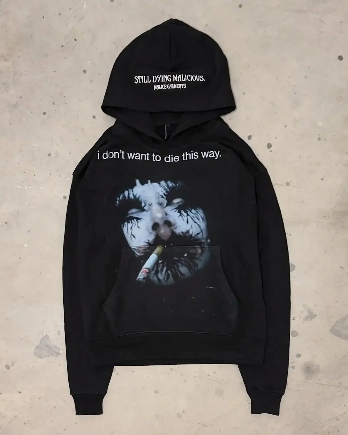 Vintage Embroidery Print Hoodies Women Grunge Sweatshirt Tops Streetwear Harajuku Gothic Y2k Style Hoodie Women Clothing