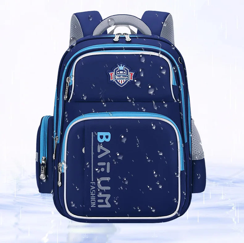 2025 New Design Large Capacity Ergonomic Teen School Backpack Waterproof Lightweight Spine Protection for Grades 1-3-6 Students