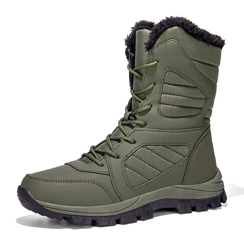 Thickened Winter Snow Boots Men's High Top Cotton Outdoor Sports Boots Couples Snow Shoes Anti-wear Comfortable Warm Zapatillas