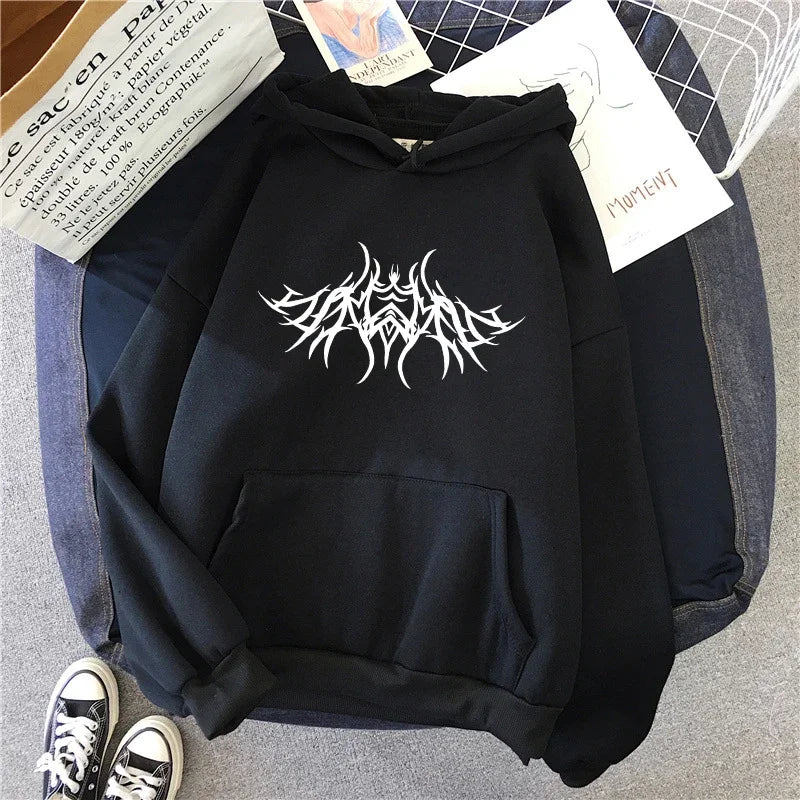 2026 New Arrival Women's Sweatshirts Y2K Style Hooded Long Sleeve Pullover Urban Casual Fashion Loose Hoodies Streetwear
