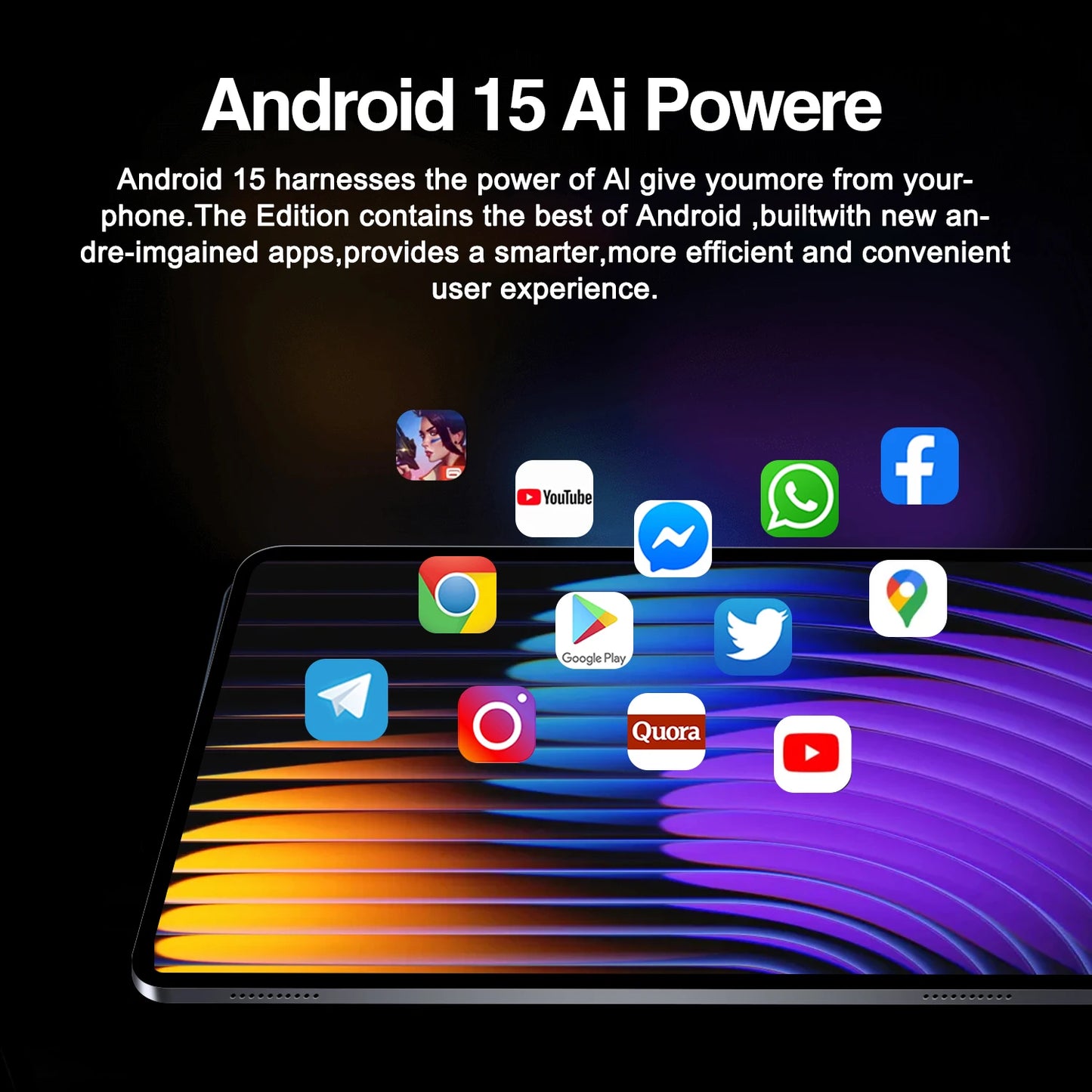 2026 Upgraded 10.1" Android 15 Tablet, Octa-Core 8GB+128GB, WiFi 6, 1280*800 IPS Screen, 5MP+13MP Dual Cameras, 6000mAh Battery